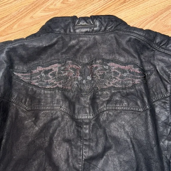Harley Davidson Thornton Buffed Leather Jacket Size XL - Picture 6 of 13